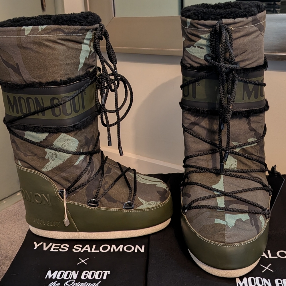 Size 35-38 SOLD OUT Yves Salomon Camouflage Winter Boots
